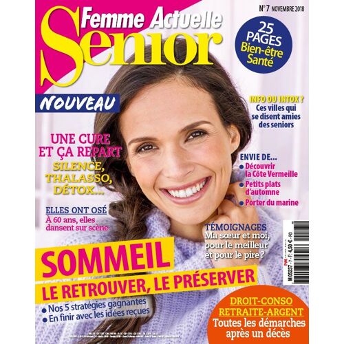 Femme Actuelle Senior N 7 Sommeil Le Retrouver,Le Préserver
