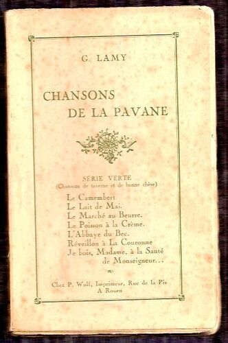 Chansons De La Pavane (Rouen Xviiième Siècle)