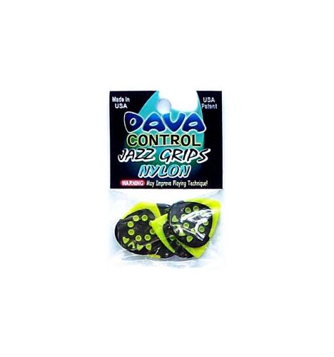 Dava - Sachet De 6 Médiators Jazz Grips, Nylon