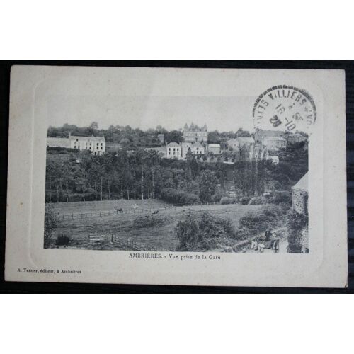 Carte Postale Affranchie :1929, Ambrières