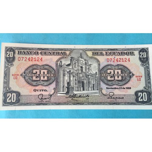 Billet Ecuador 20 Sucre