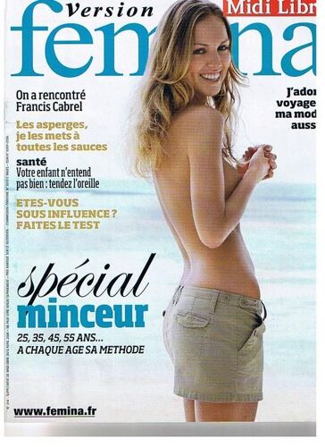 Version Femina  N° 314 : On A Rencontré Francis Cabrel- Spécial Minceur 25,35,45,55ans À Chaque Age Sa Methode - J'adore Voyager, Ma Mode Aussi - Votre Enfant N'entend Pas Bien : Tendez L'oreille
