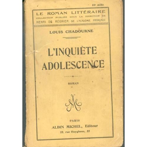 L'inquiete Adolescence
