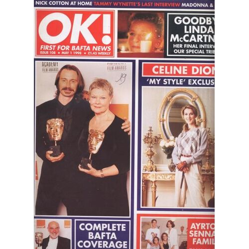 Ok (Edition Uk) / 01-05-1998  N° 108 : Celine Dion (7p)
