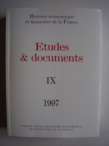 Etudes & Documents T.Ix-1997