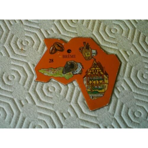 Magnet Carte D'europe N°28( Breme)
