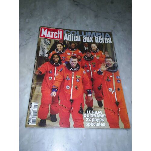 Paris Match  N° 2803 : Columbia -Adieu Aux Héros