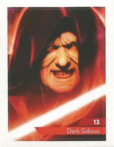 Autocollant Sticker Disney Leclerc 2019 Star Wars Maîtriser La Force Dark Sidious N° 13