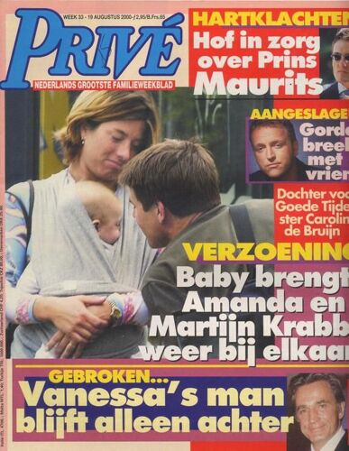 Privé (Edition Nederlands) / 19-08-2000  N° 33 : Bruce Willis (2p) - Luke Perry (1/2p)