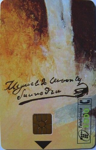 Telecarte Miguel De Cervantes - 450ème Anniversaire - 100 000 Ex - Signature