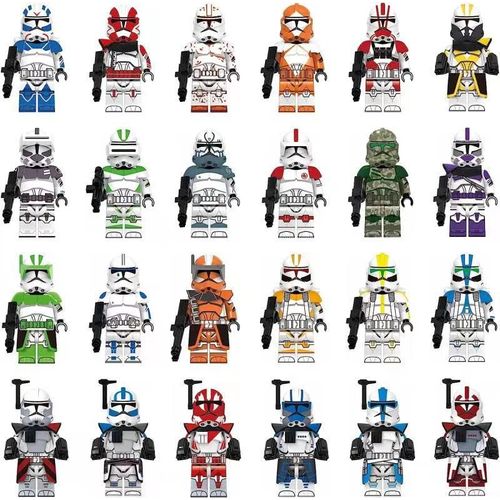24 pièces Star War Mini Figurine Action Garde de Bloc de Construction jouet Pour Enfans