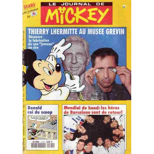 Le Journal De Mickey N° 2125 : Thierry Lhermitte Au Musée Grevin