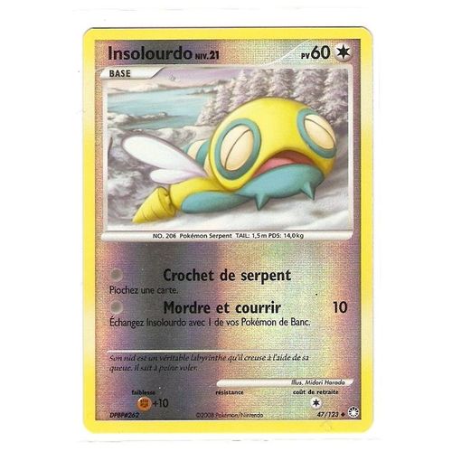 Insolourdo Niv 21 60pv Holo 47/123 Diamant Et Perle Tresors Mystérieux