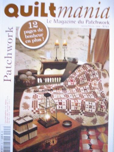 Quilt Mania  N° 63 : Patchwork