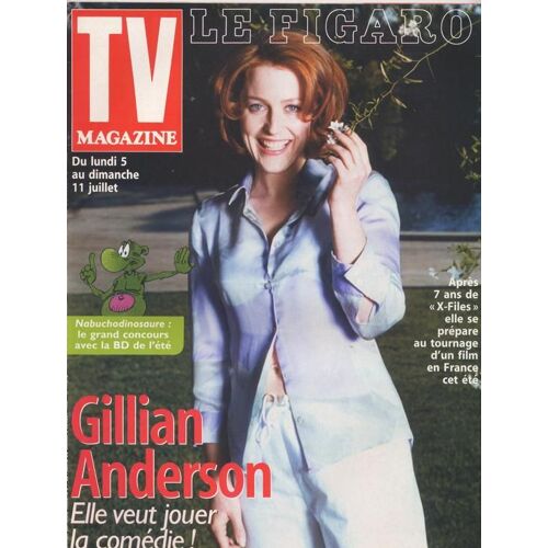 Le Figaro Tv / 03-07-1999  N° 17072 : X Files / Gillian Anderson (1p) - George Clooney (1p)