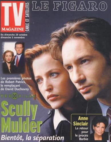 Le Figaro Tv / 28-10-2000  N° 17485 : X Files / Gillian Anderson / David Duchovny (2p) - Judith Godrèche (1p)