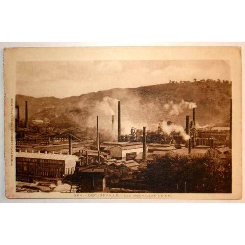 Carte Postale Ancienne Aveyron Decazeville Les Nouvelles Usines