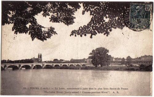 Carte Postale Ancienne De Tours, La Loire - Avec Timbre Exposition Coloniale De Paris 1931 15c Gris - Yvert N° 270 - Éditions A.B. N°18 - Oblitération Du 17/08/1931
