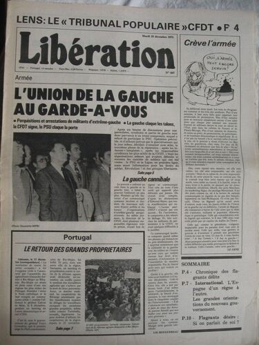 Libération  N° 607 : Du 16/12/1975