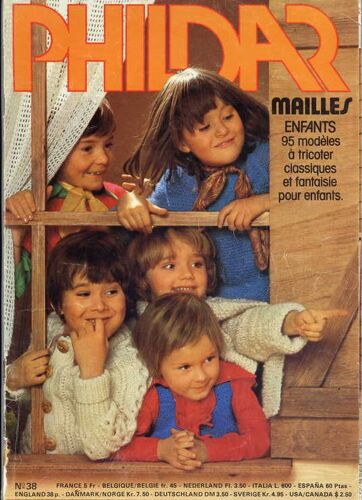 Phildar Mailles  N° 38 : 95 Modeles À Tricoter Classiques Et Fantaisie Pour Enfants