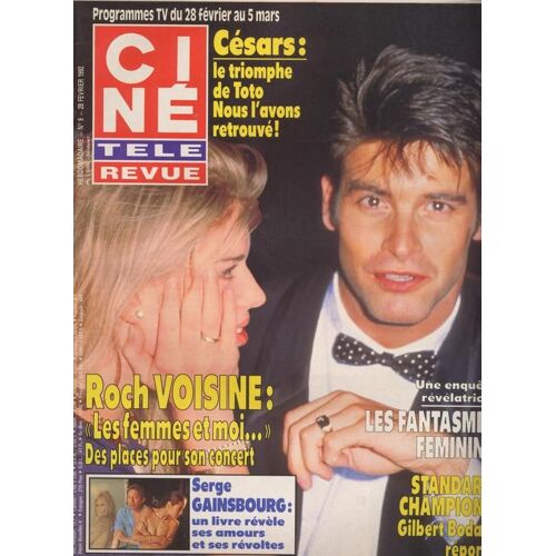 Ciné Télé Revue (Edition Belge) / 28-02-1992 N° 9 : Roch Voisine (3p) - Serge Gainsbourg (3p) - Sharon Stone (1p) - Barbra Streisand (4p) - Robin Wright Penn (2p Poster)