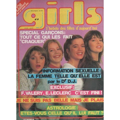 Boys Et Girls N° 19 : 1980 Bo Derek/Farah Fawcett/Plastic Bertrand/Evelyne Leclerc/Carole Laure/Miou Miou/Kathalyn/Birkin/J Manson/Marie Trintignan/Anne Parillaud/Zoe Chauveau/Logan/Lear/Celentano