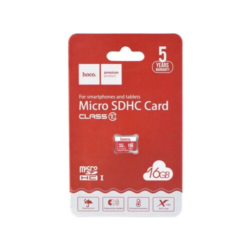 Carte mémoire Hoco® microSD TF High Speed Memory 16GB Class 10