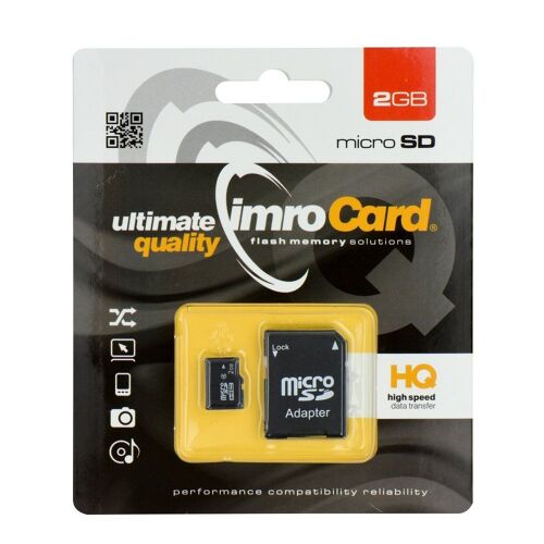 Carte Mémoire Imro® Microsd 2gb Avec Adaptateur
