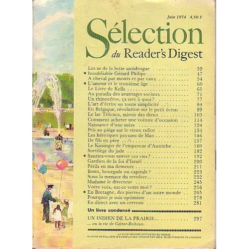 Selection Du Reader's Digest N° 328 : Juin 1974