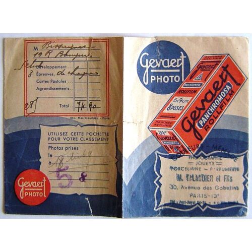 Pochette Etui Photo Gevaert
