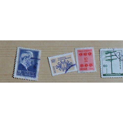 4  Timbres Oblitérés : Turquie