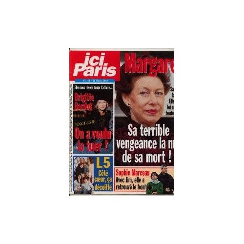 Ici Paris  N° 2954 : Margaret. Brigitte Bardot. Sophie Marceau