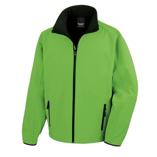 Veste Softshell Homme Result Core Printable Vert S