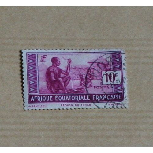 Timbre Oblitéré : Afrique Équatoriale Française, Tchad