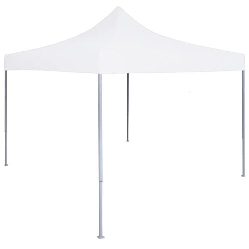 Vidaxl Tente Réception Pliable Professionnelle 2x2 M Acier Blanc