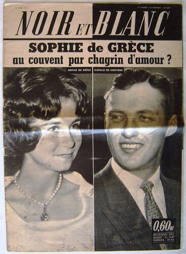 Noir Et Blanc  N° 839 : Sophie De Grece - Harald De Norvege