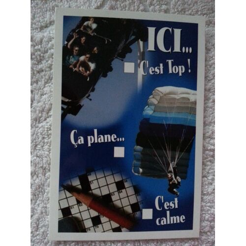 Carte Postale À Cocher Vacances Ici¿C'est Top! Ca Plane¿ C'est Calme!