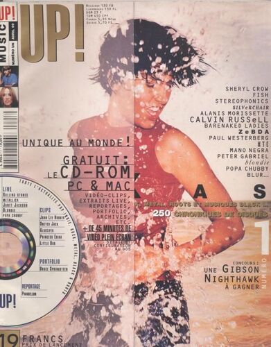 Music Up / 04-1999  N° 1 : Texas / Sharleen Spiteri (8p) - Sheryl Crow (2p) - Alanis Morissette (2p) - Peter Gabriel (3p) - Blur (2p) - Blondie (2p) - Elton John (2p) - Silverchair (2p)