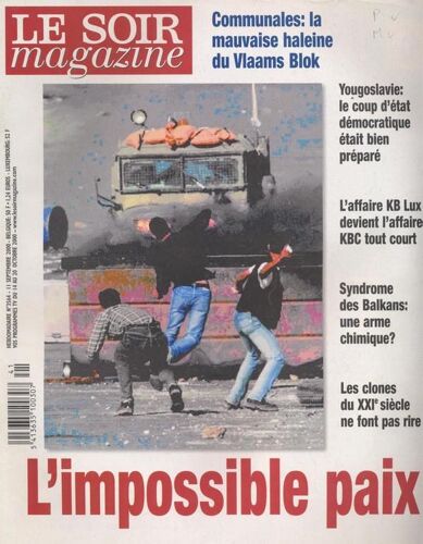 Le Soir Magazine (Edition Belge) / 11-09-2000  N° 3564 : Texas / Sharleen Spiteri (2p) - Charles Aznavour (2p)