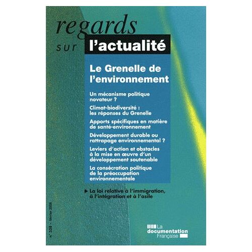Regards Sur L'actualité N° 338, Février 2008 - Le Grenelle De L'environnement