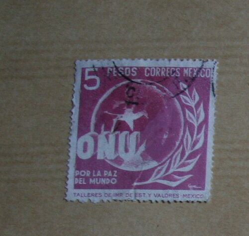 Timbre 5 Pesos, Mexique (Onu)