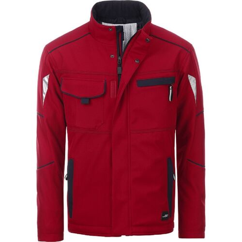 Veste De Travail Matelassée Softshell Unisexe - Jn853 - Rouge
