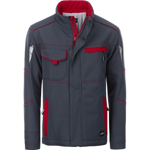 Veste De Travail Matelassée Softshell Unisexe - Jn853 - Gris Carbone