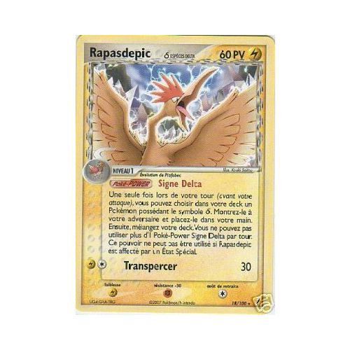 Pokemon - Ex Gardiens De Cristal - Rapasdepic - 18/100 - 60pv - Rare
