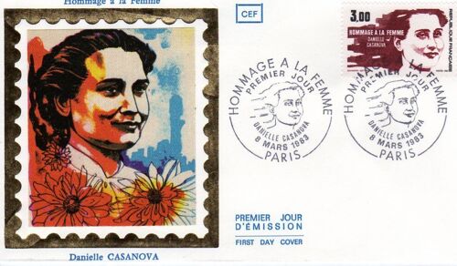 Enveloppe Premier Jour D'émission Hommage À La Femme Daniel Casanova 8 Mars 1983