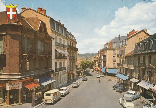 Aix Les Bains . Savoie . La Rue De Geneve .