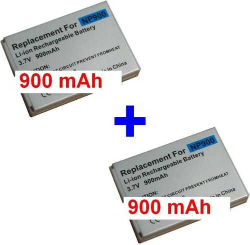 Pack de 2 batteries compatible Konica Minolta NP-900 BENQ DC E53 **900mAh**