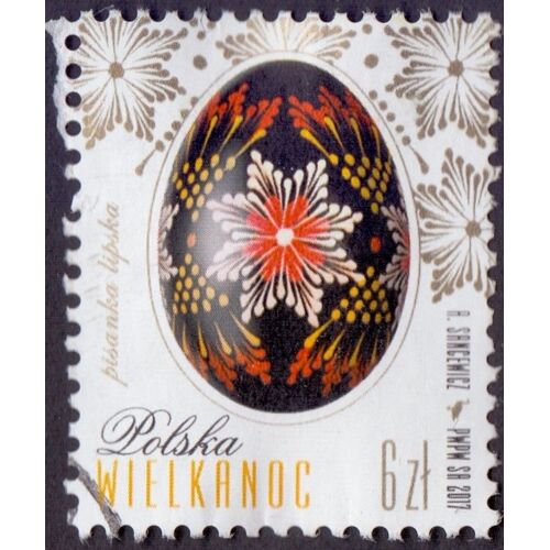 Timbre Wielkanoc Pisanka Lipska.Polska.6zl