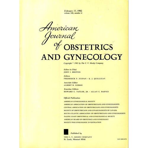 American Journal Of Obstetrics And Gynecology  N° 4 : Volume 142 Number 4 - February 1982