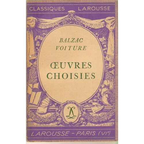 Oeuvres Choisies / Voiture